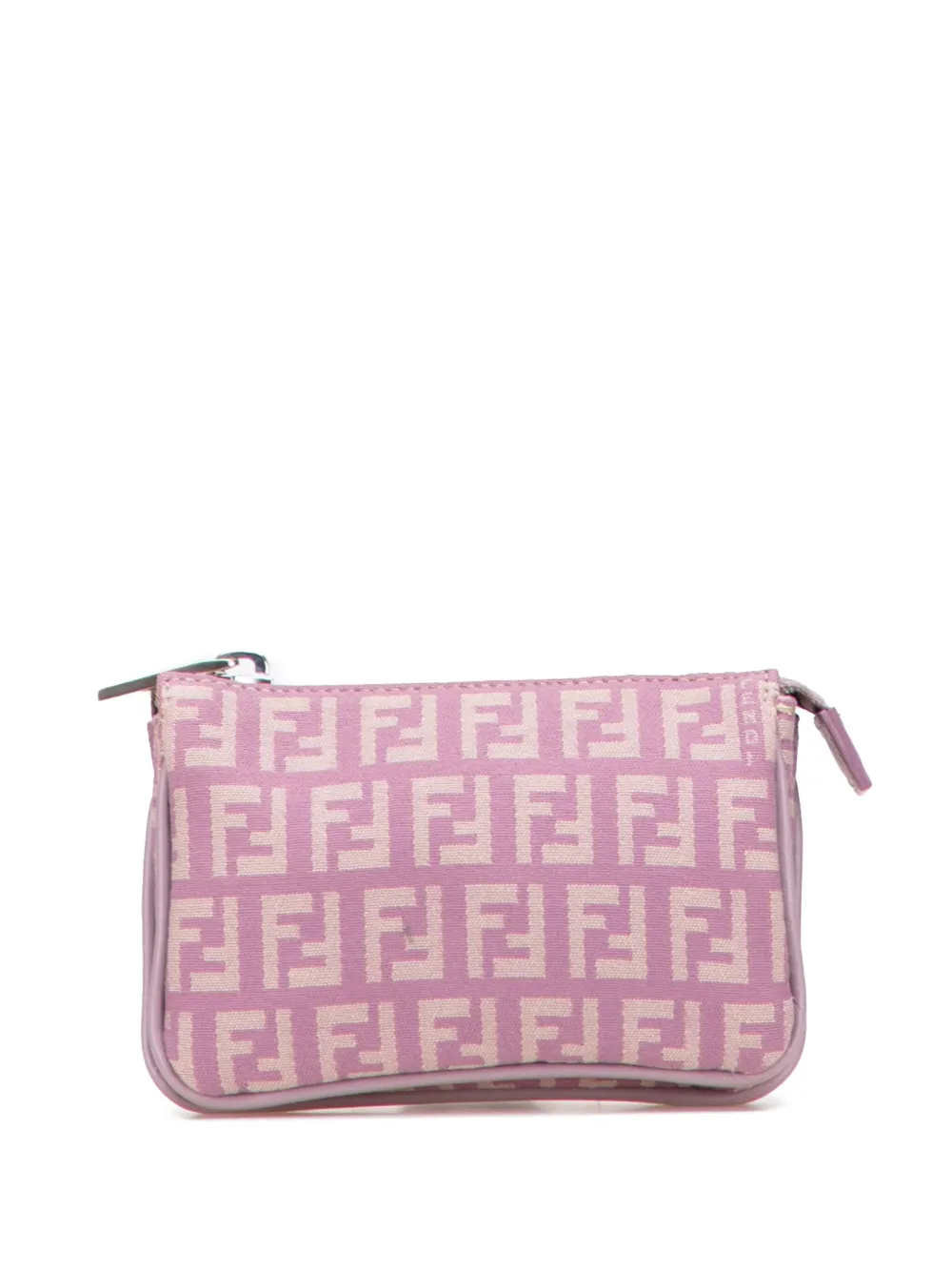 Fendi Pre-Owned 20th Century ズッキーノ キャンバス コインケース - パープル Fendi Pre-Owned 20th Century ズッキーノ キャンバス コインケース - パープル
