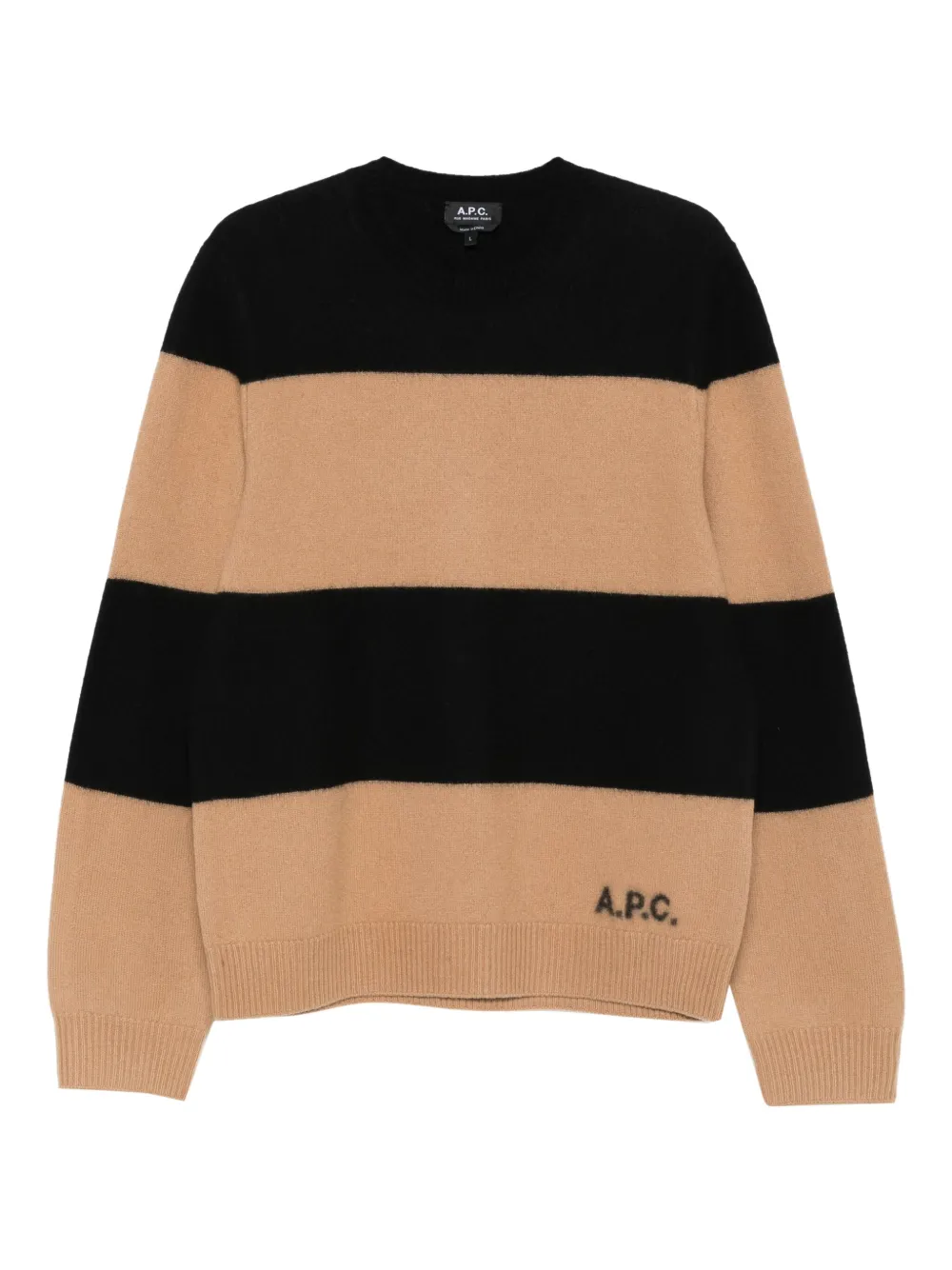 A.P.C. striped cashmere sweater | Neutrals | Image 1