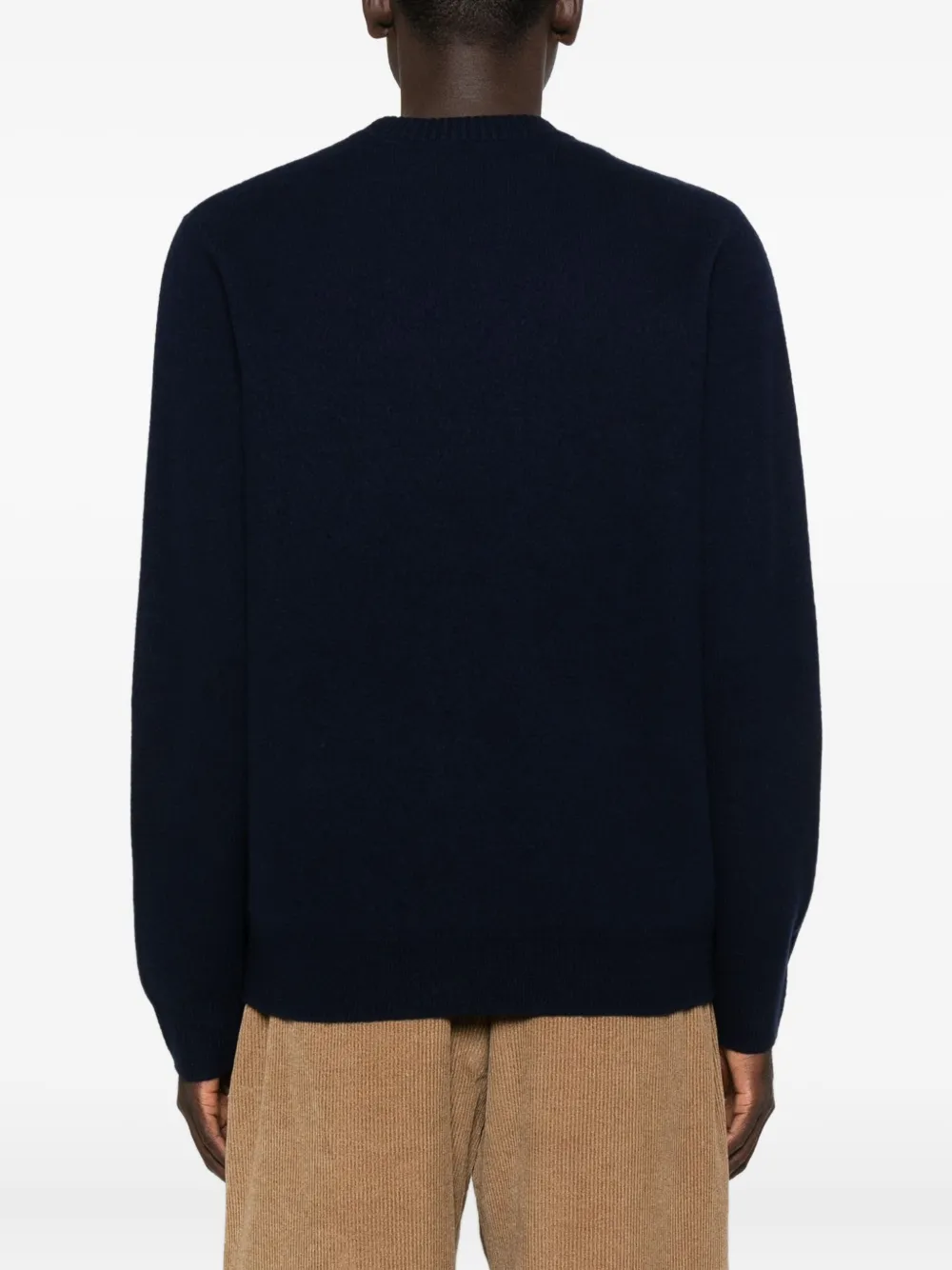 A.P.C. Trui met ronde hals en logodetail Blauw