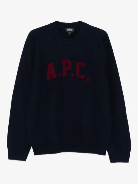 A.P.C. logo-detail crew-neck sweater