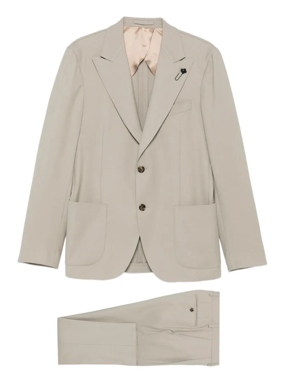 Lardini patch-pocket suit | Neutrals | Image 1