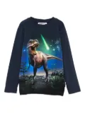 Molo dinosaur meteor long-sleeved top - Blue