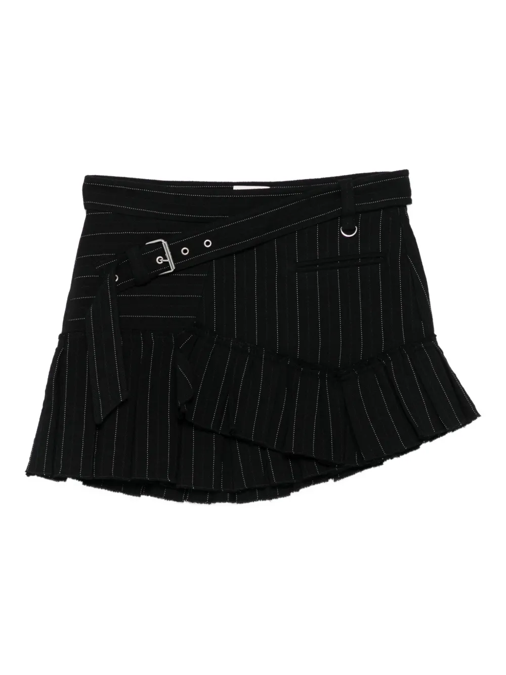 ISABEL MARANT Maddy pinstripe ruffled skirt | Black | Image 1