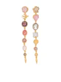 Grainne Morton multiple-stone drop earrings - Gold