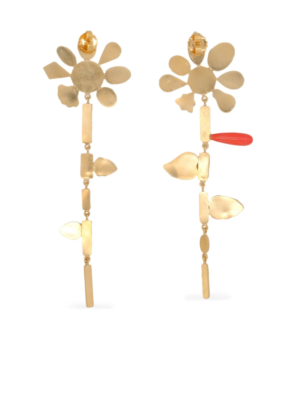 Grainne Morton Ohrringe mit Blumenform | Gold | Image 1