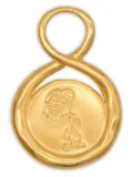 Lah Paris infinity-design aquarius-engraving pendant - Gold