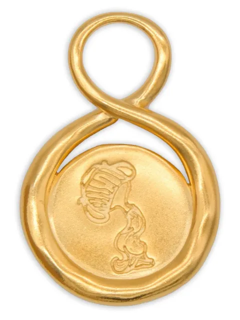 Lah Paris infinity-design aquarius-engraving pendant