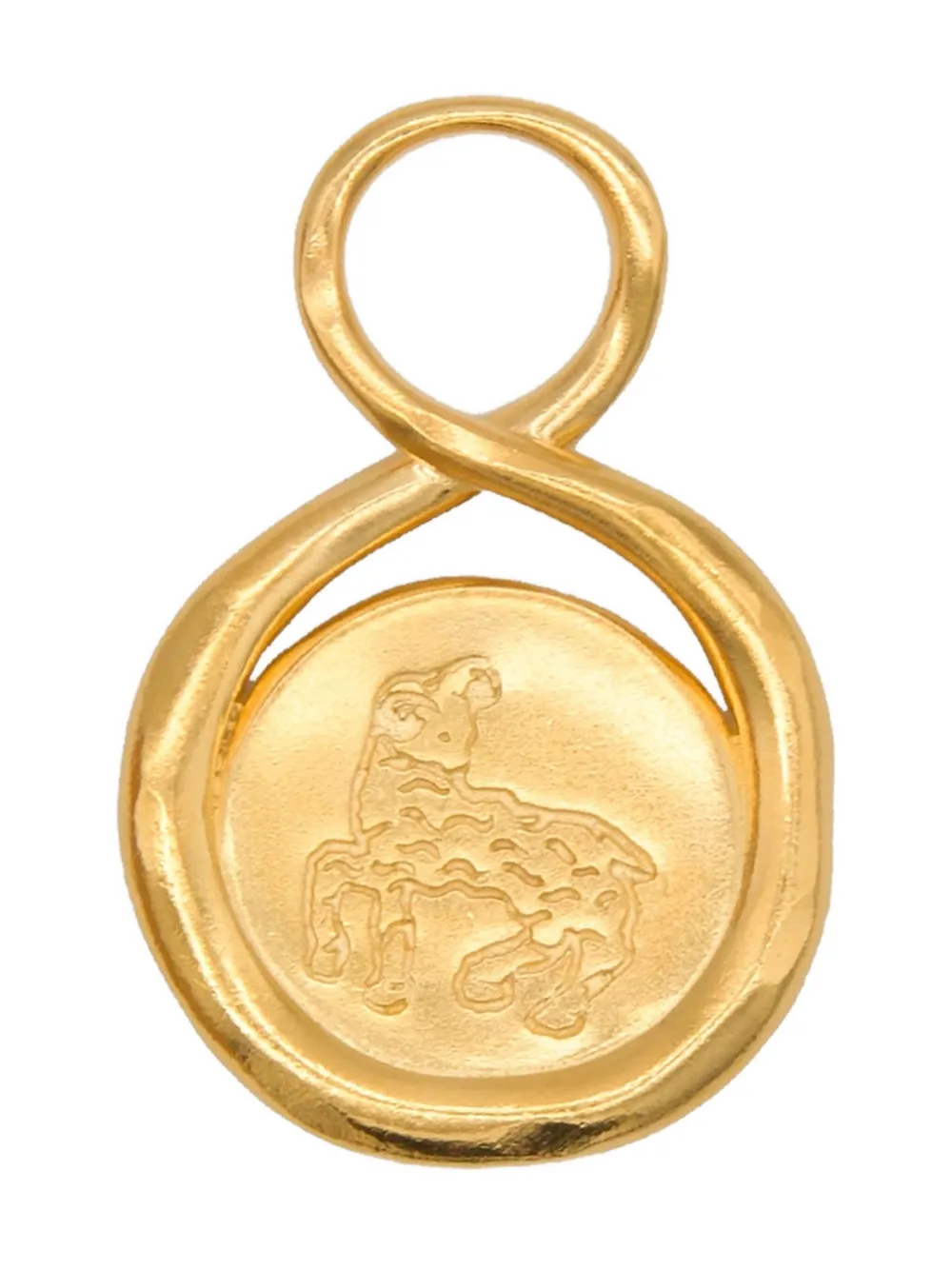Lah Paris aries-engraved infinity-design pendant - Oro