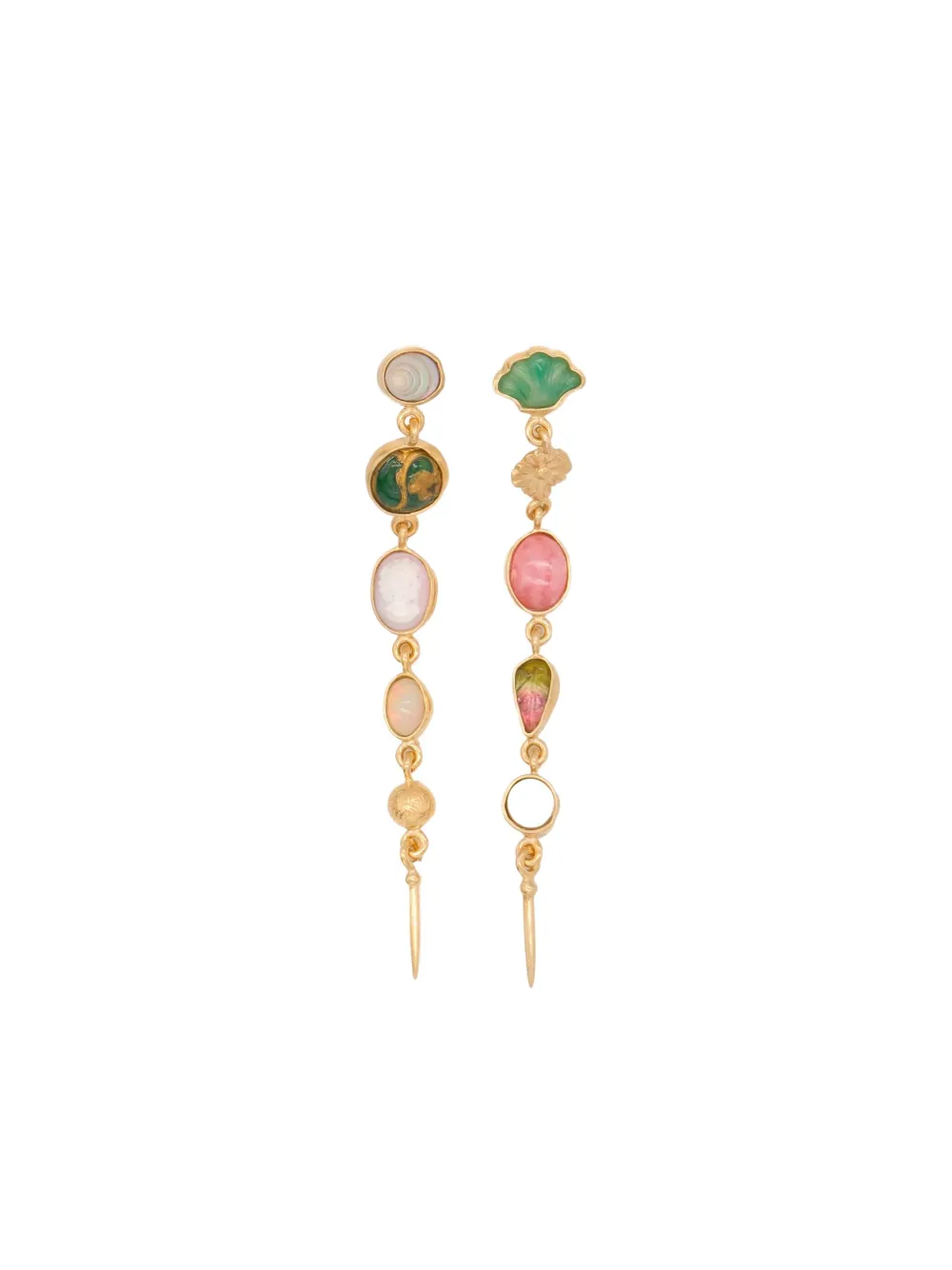 Grainne Morton five-charm earrings - ゴールドトーン Grainne Morton five-charm earrings - ゴールドトーン