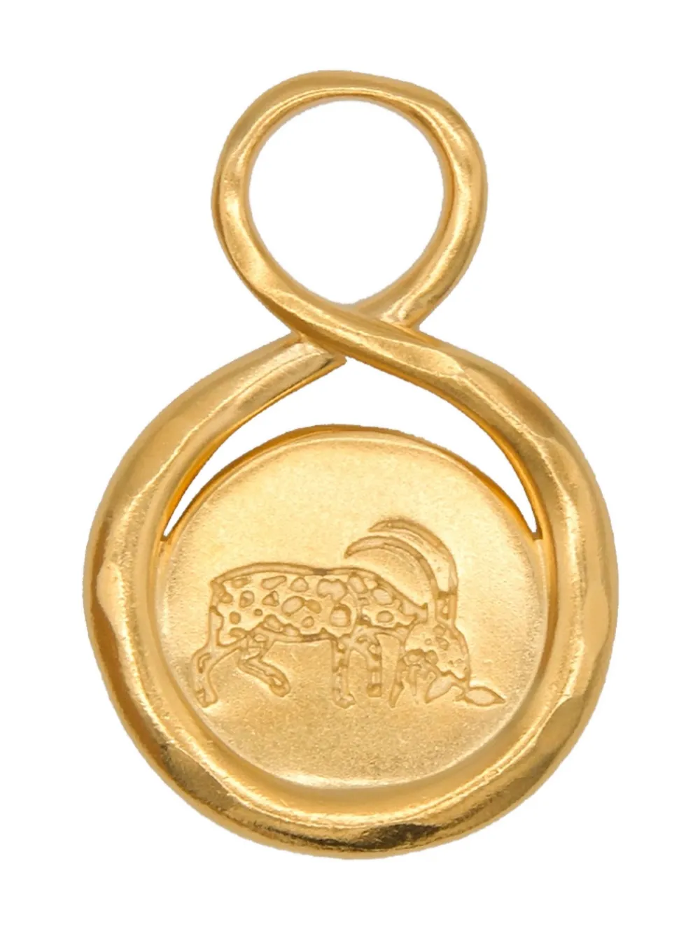 Lah Paris capricorn-engraved infinity-design pendant - Oro