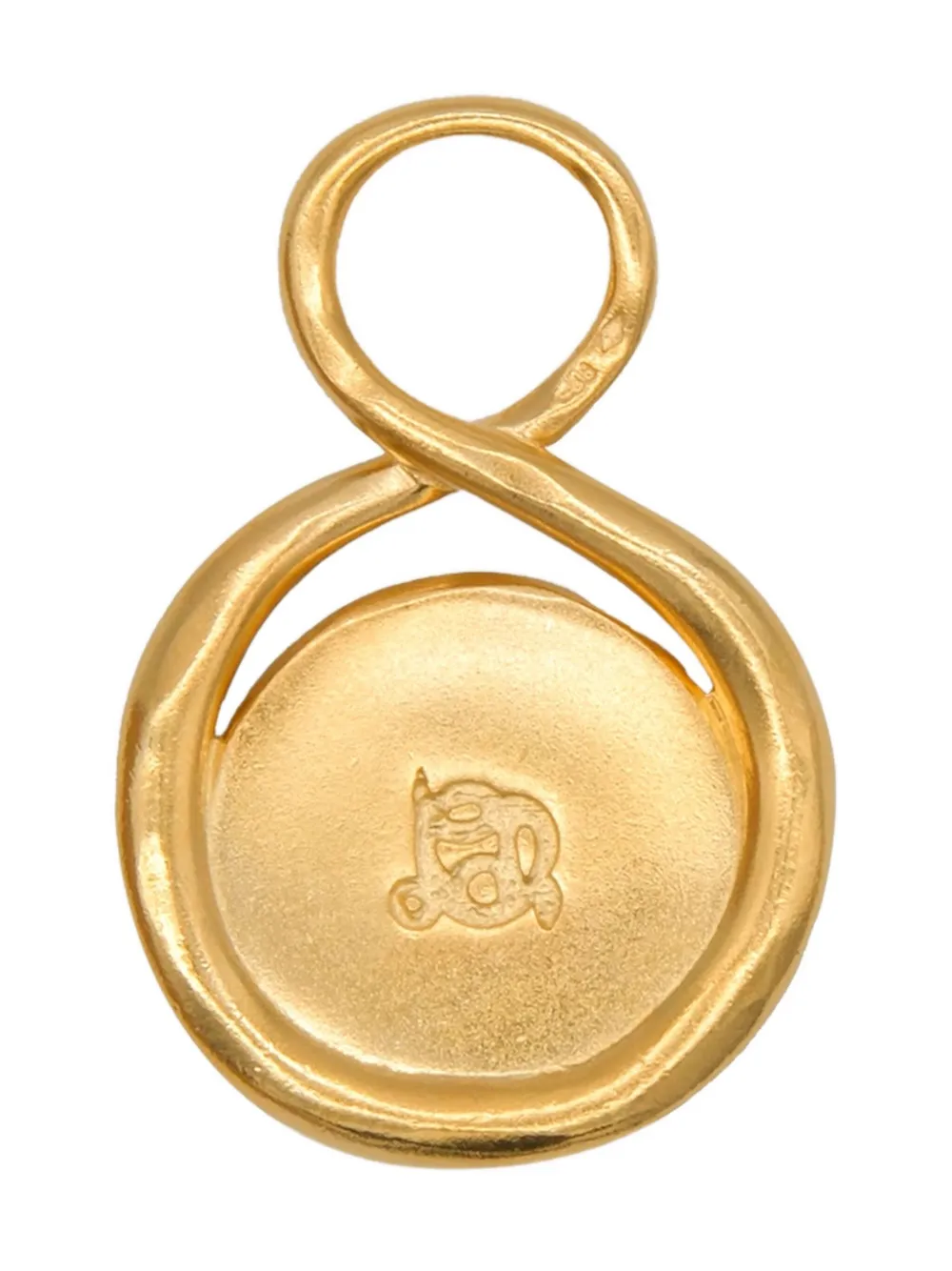 Lah Paris capricorn-engraved infinity-design pendant - Goud