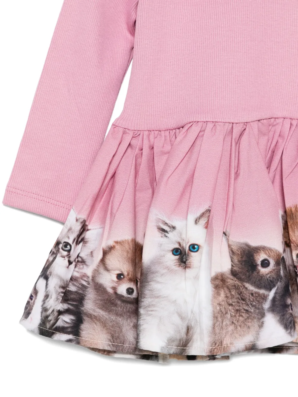 Molo Jurk met dierenprint Roze