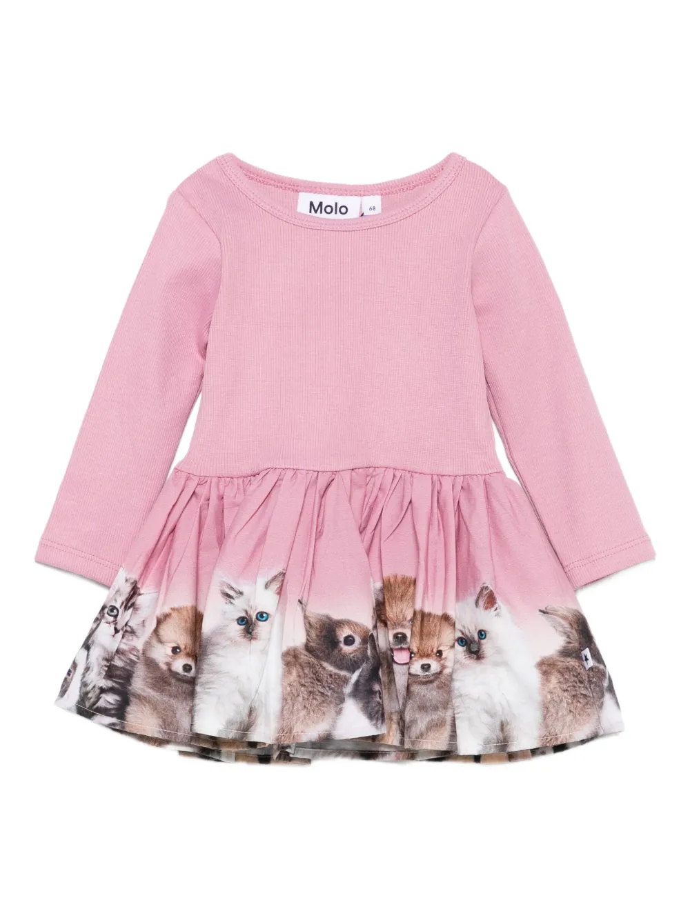 Molo animal-print dress | Pink | Image 1