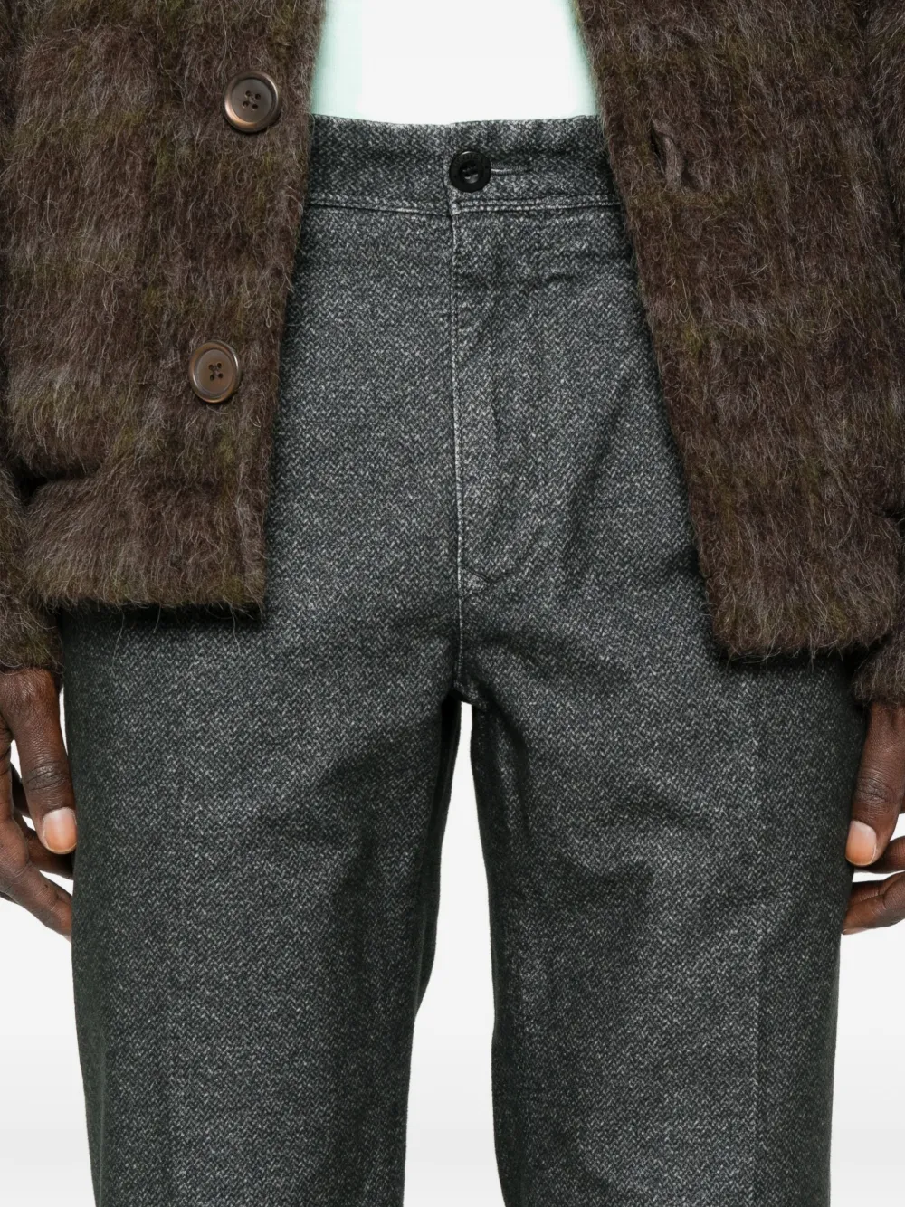 Incotex Plooibroek Grijs