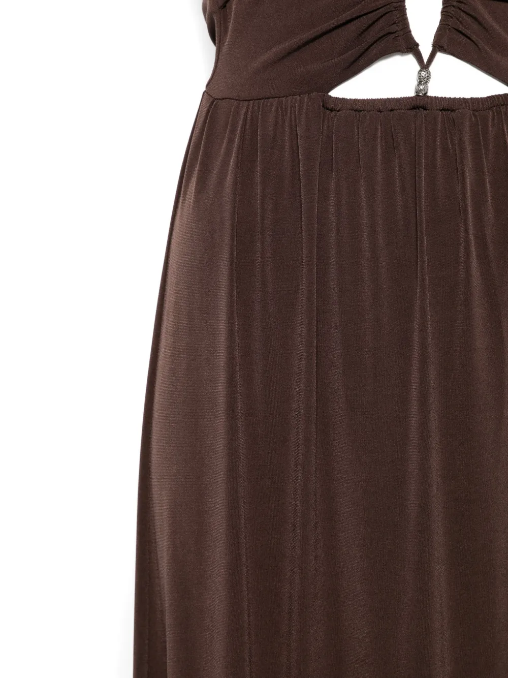 Ba&sh Jea Midi Dress In Brown