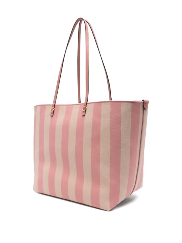 FENDI Roll ストライプ ハンドバッグ L | ピンク | FARFETCH JP
