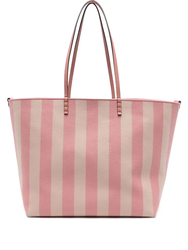 FENDI Roll ストライプ ハンドバッグ L | ピンク | FARFETCH JP