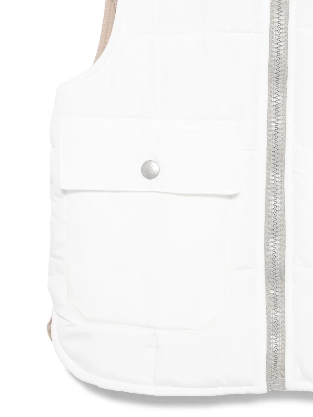 Eleventy Kids Bodywarmer met capuchon Wit