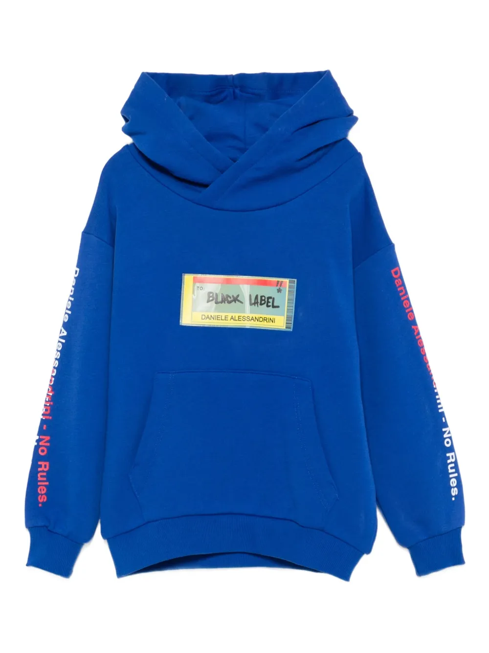 Daniele Alessandrini Kids printed hoodie | Blue | Image 1