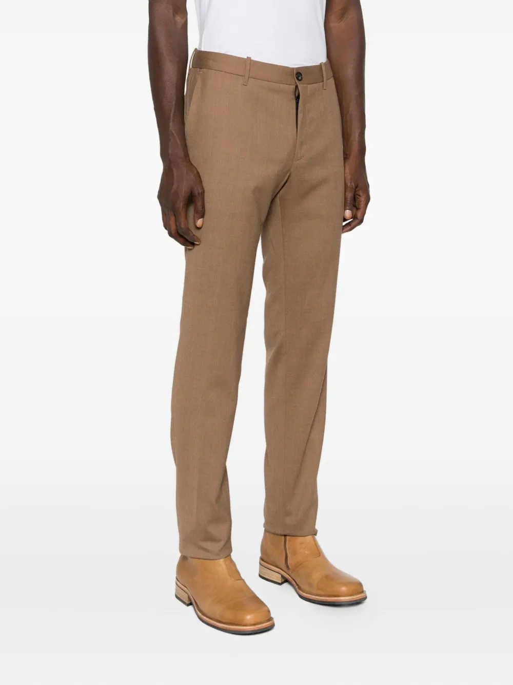 Incotex Trainingsbroek met elastische tailleband Bruin