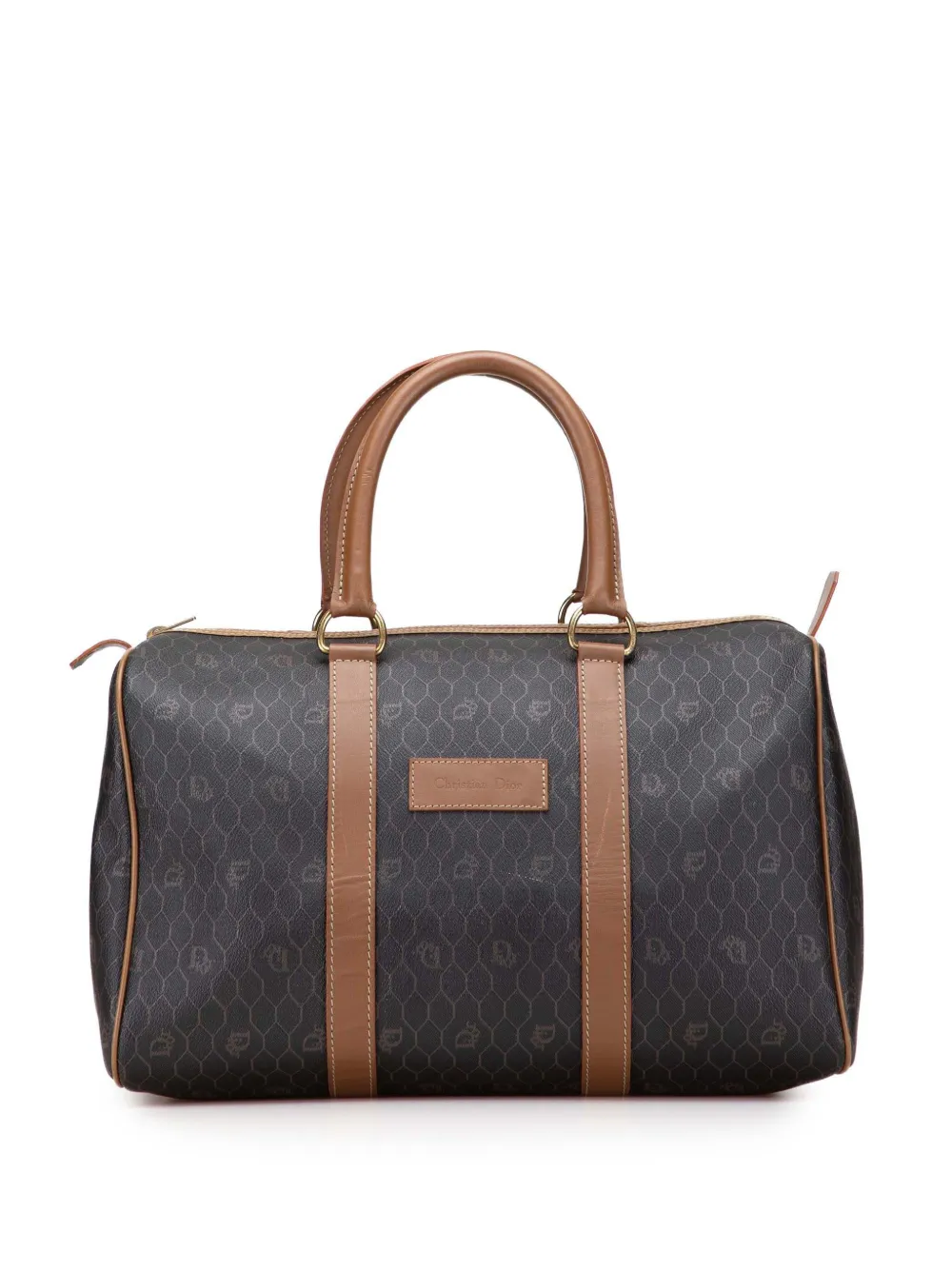 Christian Dior Pre-Owned 20th Century Honeycomb Coated Canvas boston Christian Dior Pre-Owned 20th Century Honeycomb Coated Canvas boston