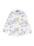 Daniele Alessandrini Kids rocket-print shirt - White