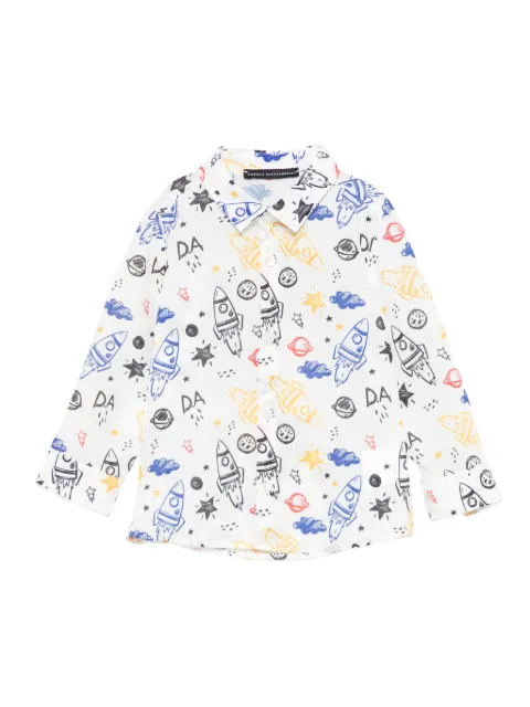 Daniele Alessandrini Kids rocket-print shirt