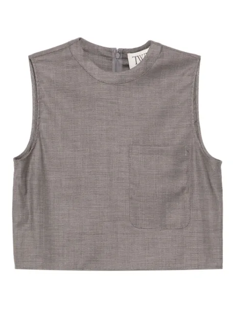 TWP cropped muscle tank top