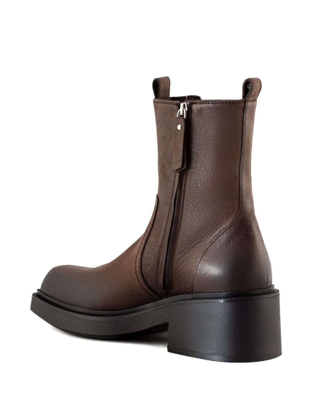 Vic Matie 50 mm laarzen met treklus en vierkante neus Bruin