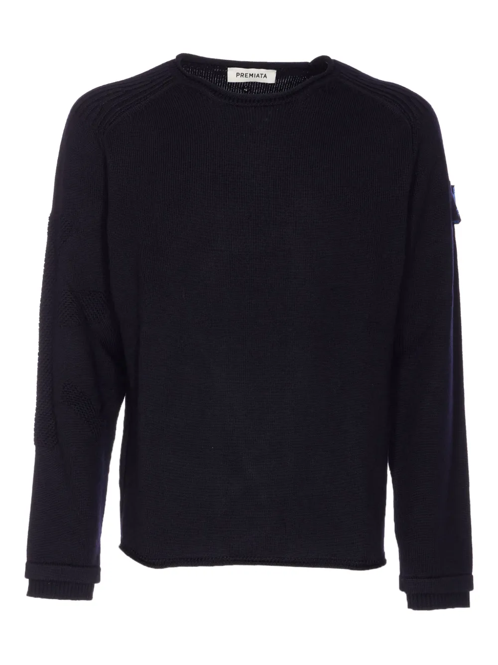 Premiata embroidered-logo crew-neck sweater - ブルー Premiata embroidered-logo crew-neck sweater - ブルー