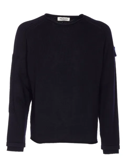 Premiata embroidered-logo crew-neck sweater