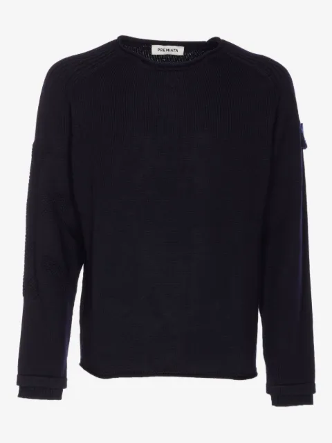 Premiata embroidered-logo crew-neck sweater