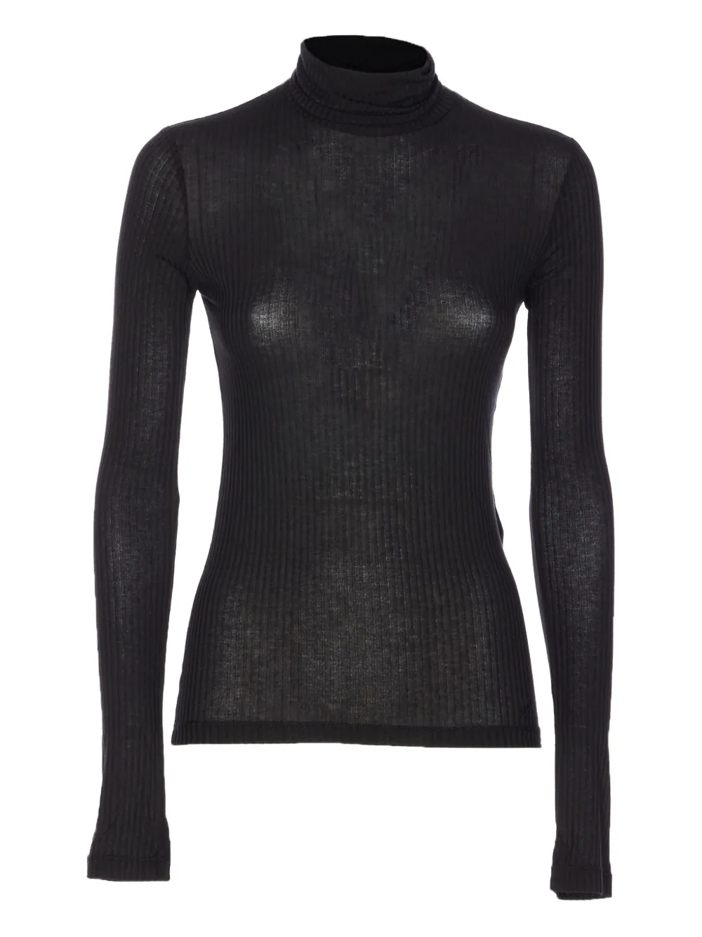MAR DE MARGARITAS high-neck long-sleeve top | Black | Image 1