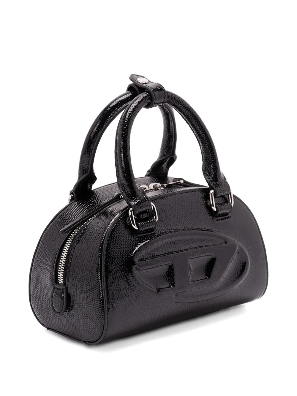Diesel Womens T8013 1dr Dome Leather Cross-body Bag In Black