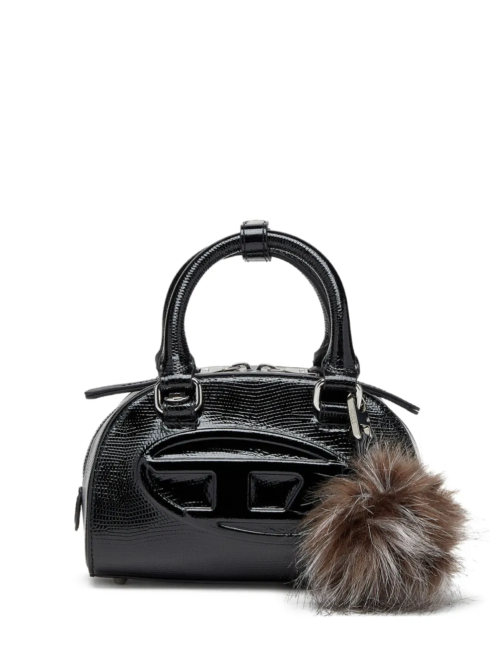 Diesel Borsa a tracolla Dome con logo - Nero