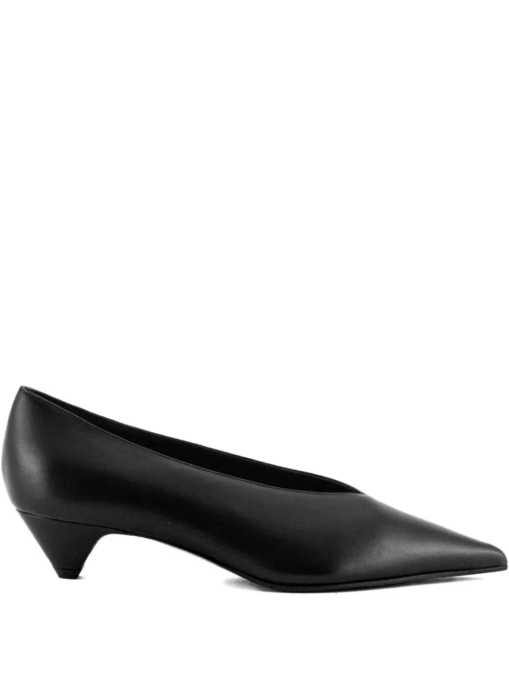 Lella Baldi 30mm pointed-toe leather pumps - ブラック Lella Baldi 30mm pointed-toe leather pumps - ブラック