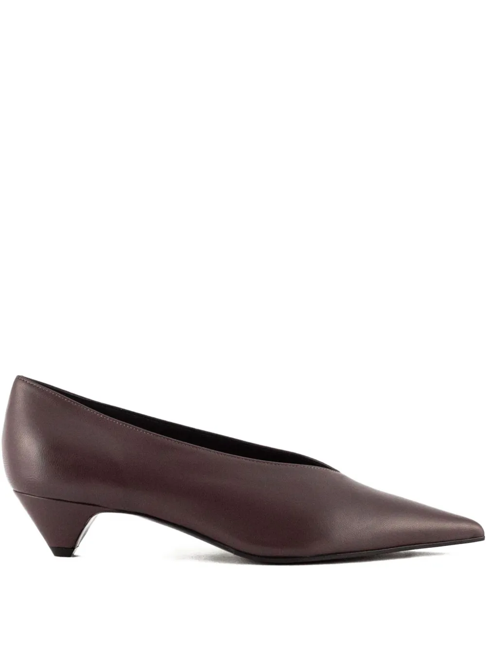 Lella Baldi 30mm pointed-toe leather pumps - レッド Lella Baldi 30mm pointed-toe leather pumps - レッド