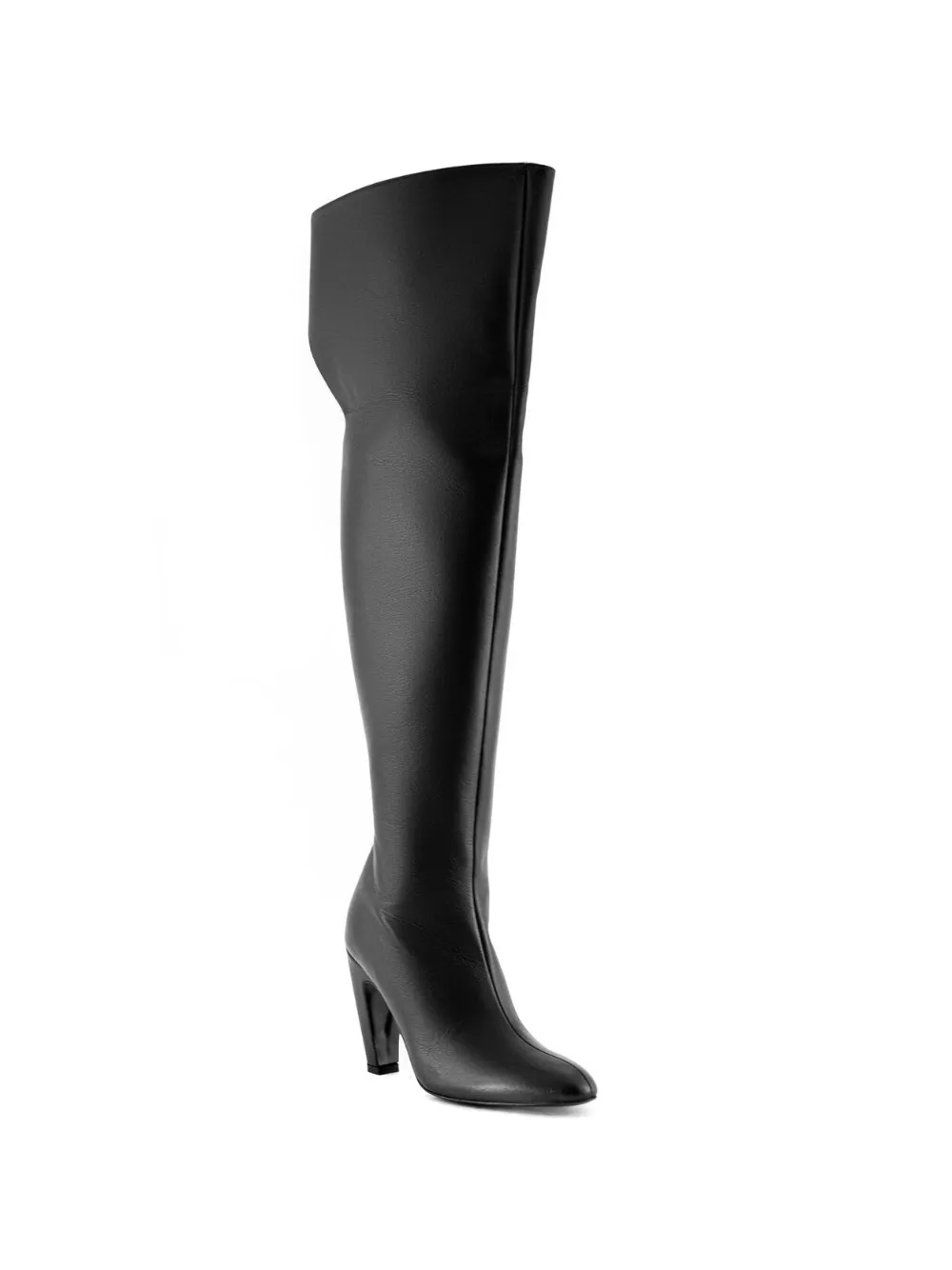 GIABORGHINI 80 mm Louise laarzen met split Zwart