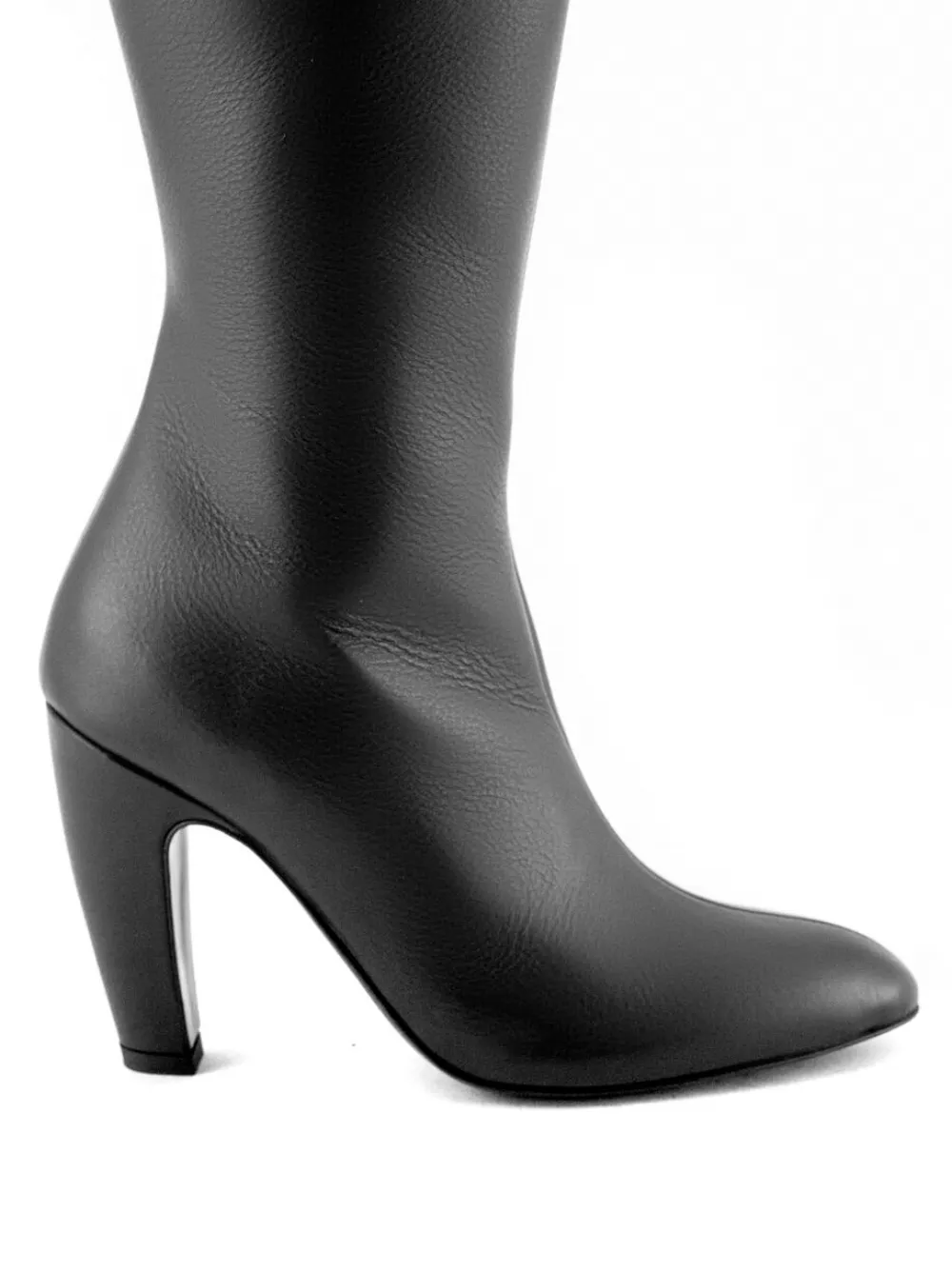 GIABORGHINI 80 mm Louise laarzen met split Zwart