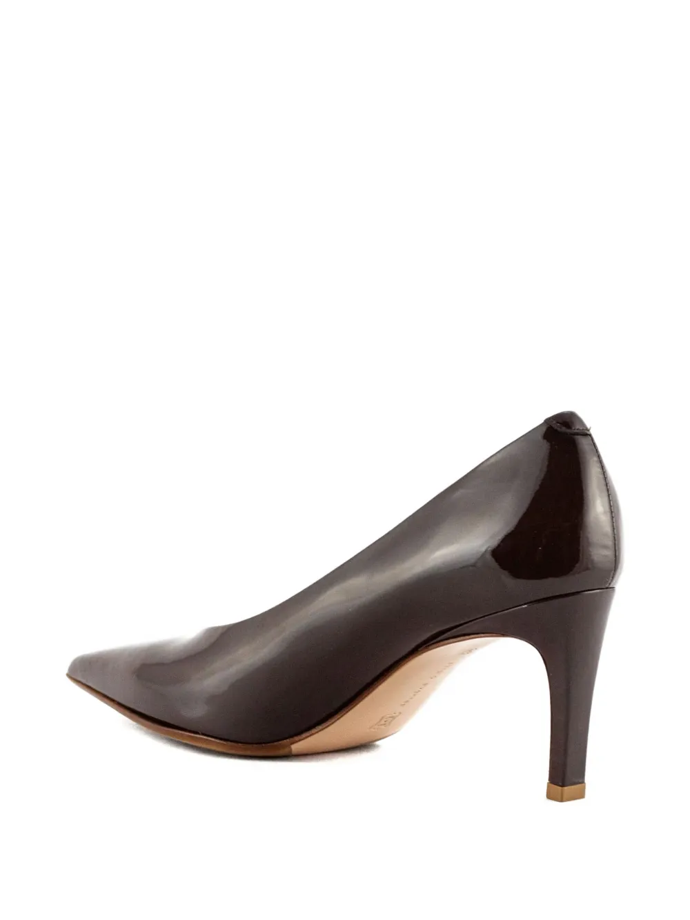 Sergio Levantesi 55mm Leather Pointed-toe Pumps In Brown