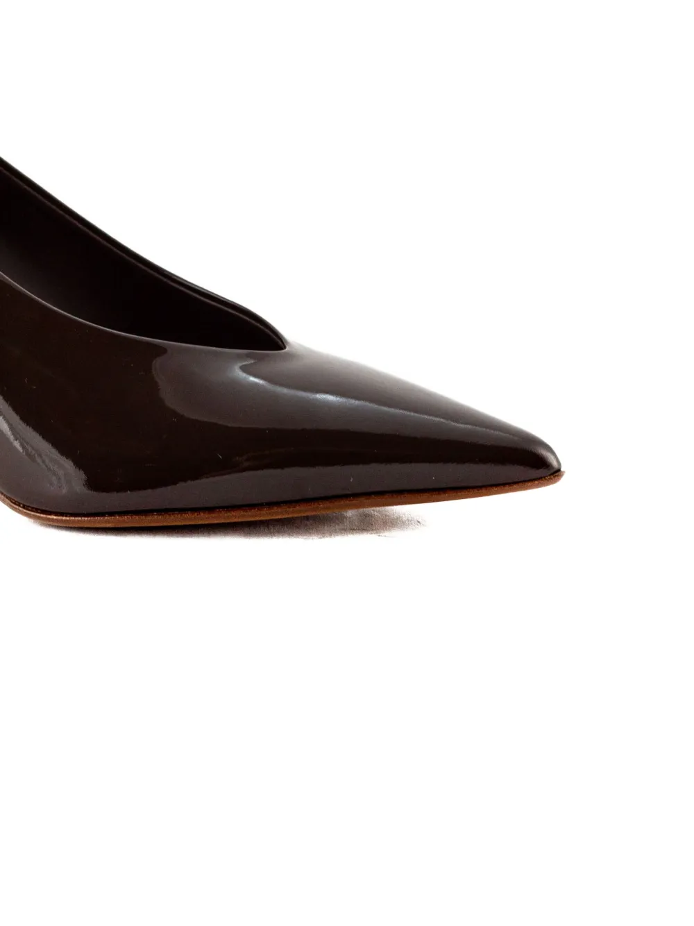 Sergio Levantesi 55mm Leather Pointed-toe Pumps In Brown