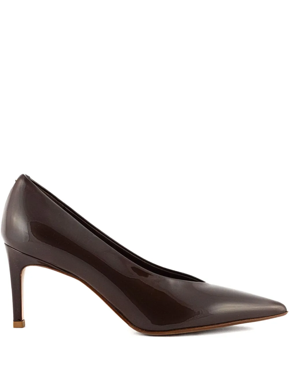 Sergio Levantesi 55 mm leren pumps met puntige neus Bruin