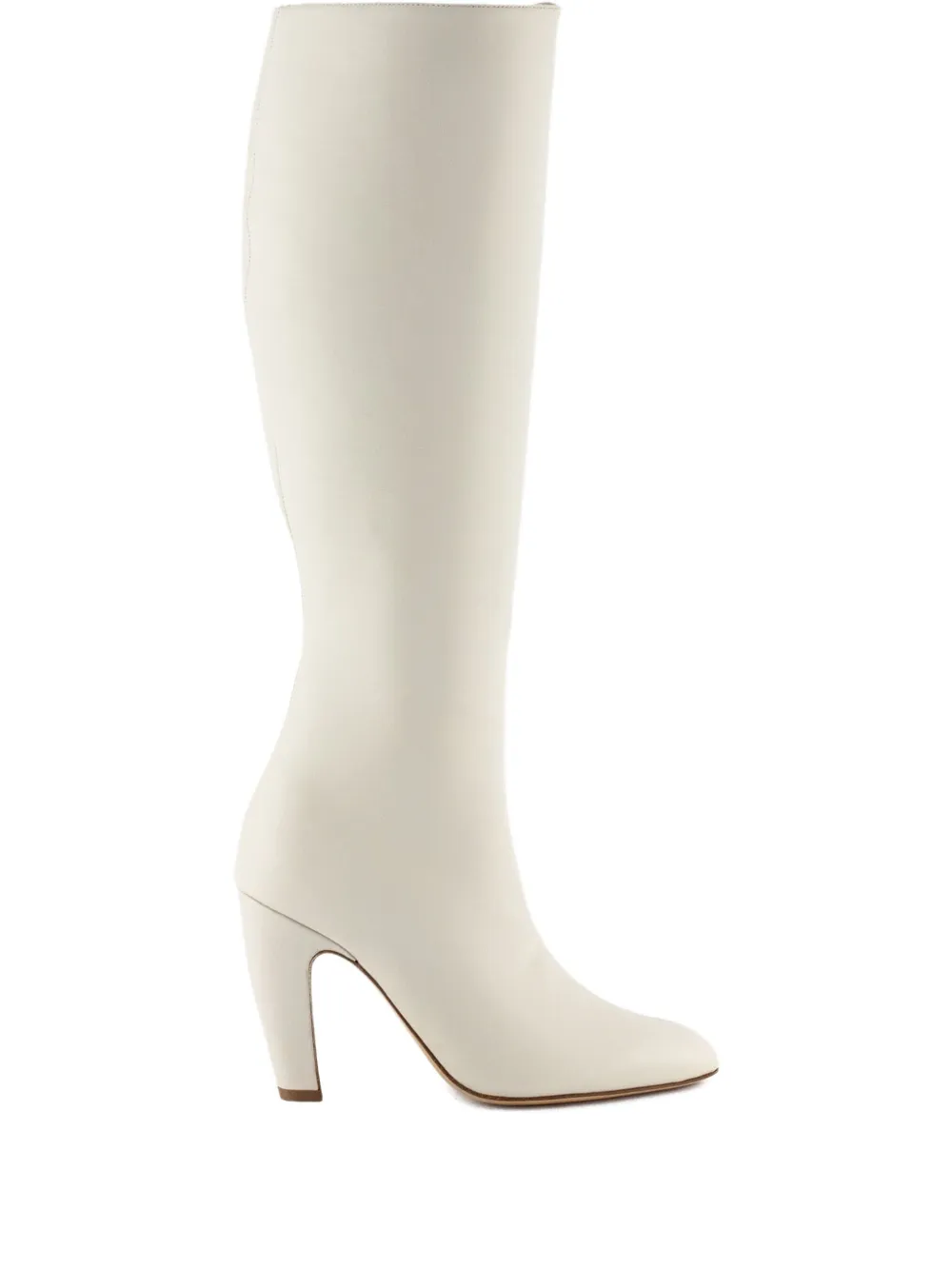 GIABORGHINI 80mm Thelma leather side-zip knee-high boots - ホワイト GIABORGHINI 80mm Thelma leather side-zip knee-high boots - ホワイト