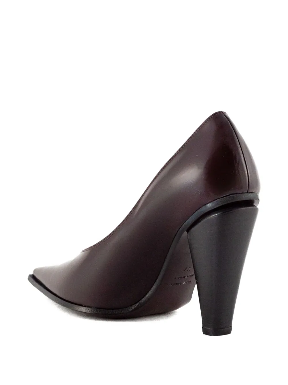 Roberto Festa 80mm Pointed-toe Cone-heel Pumps In Burgundy