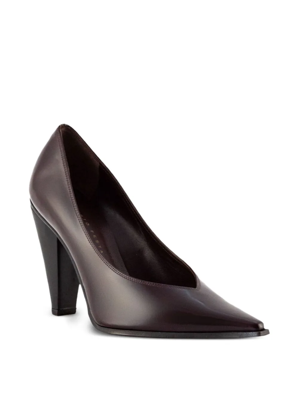 Roberto Festa 80mm pointed-toe cone-heel pumps Red