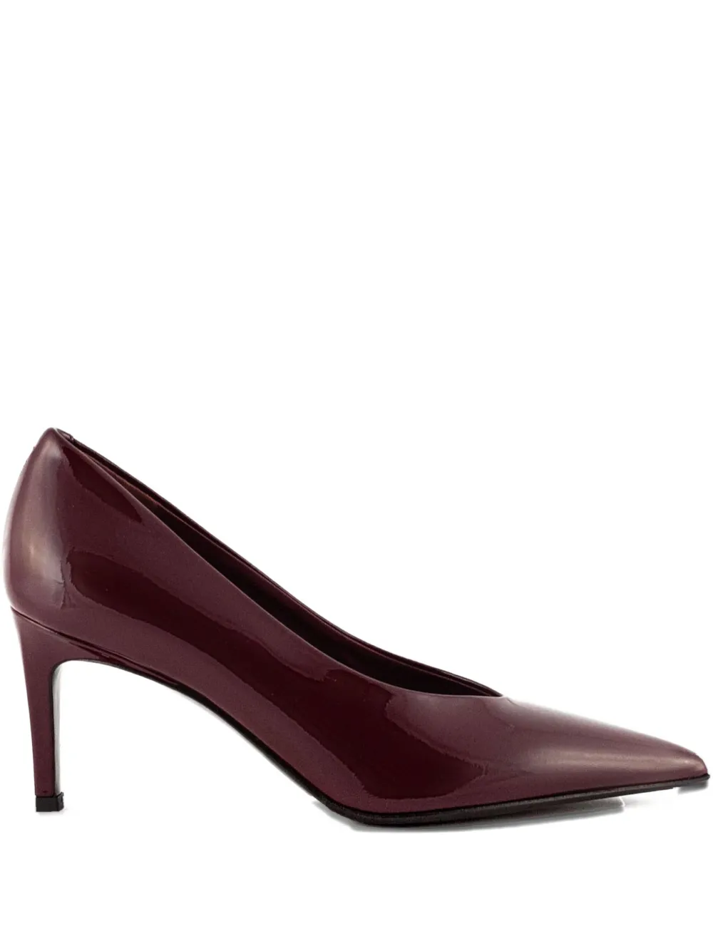 Sergio Levantesi 55mm Pointed-toe Patent Leather Pumps In Red