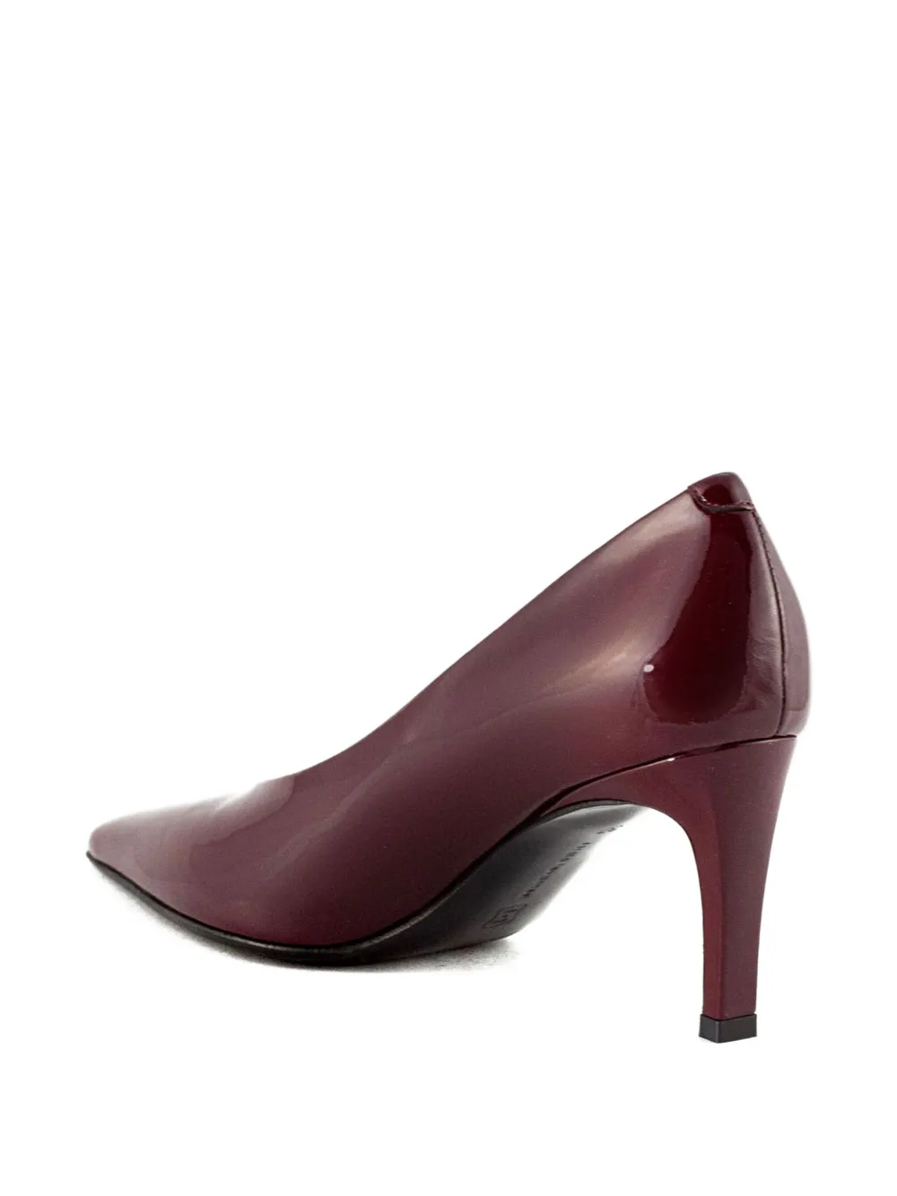 Sergio Levantesi 55mm Pointed-toe Patent Leather Pumps In Burgundy