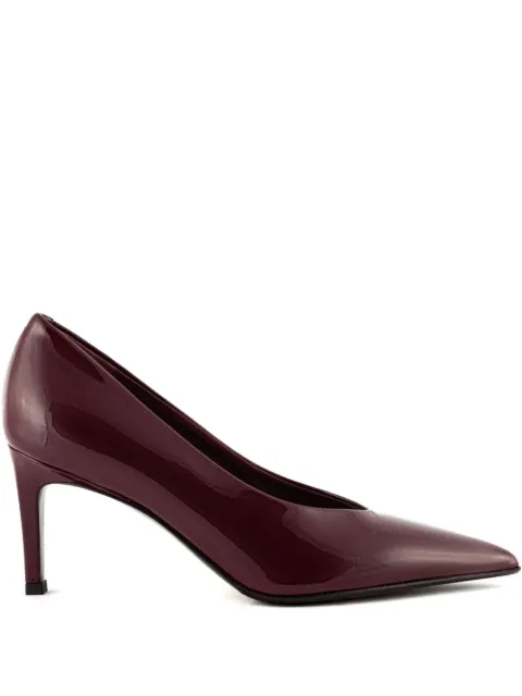 Sergio Levantesi 55mm pointed-toe patent leather pumps