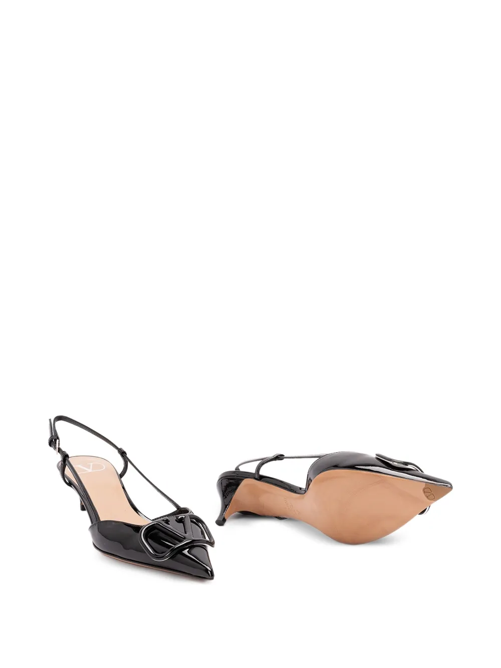 Valentino Garavani Vlogo Signature slingback pumps Black
