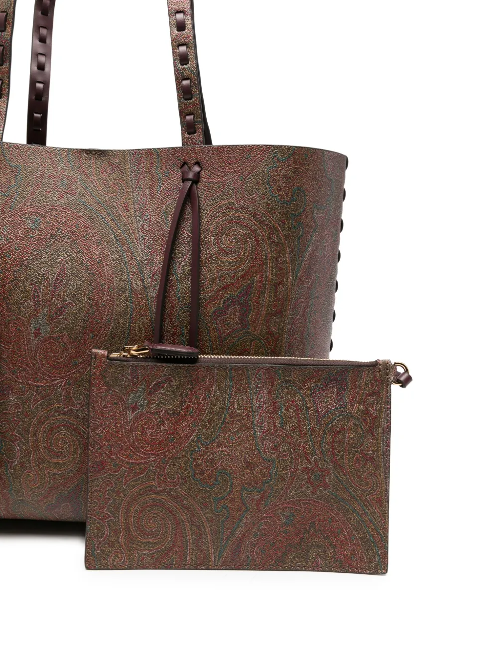 Etro Paisley-pattern Shoulder Bag In Brown